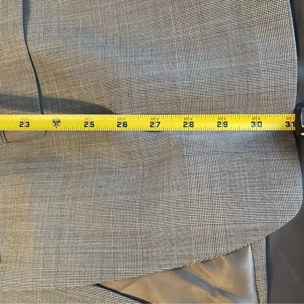 Lauren Ralph Lauren Jacket Mens 41R Gray Plaid 100% Wool Lord + Taylor Blazer - Picture 12 of 13